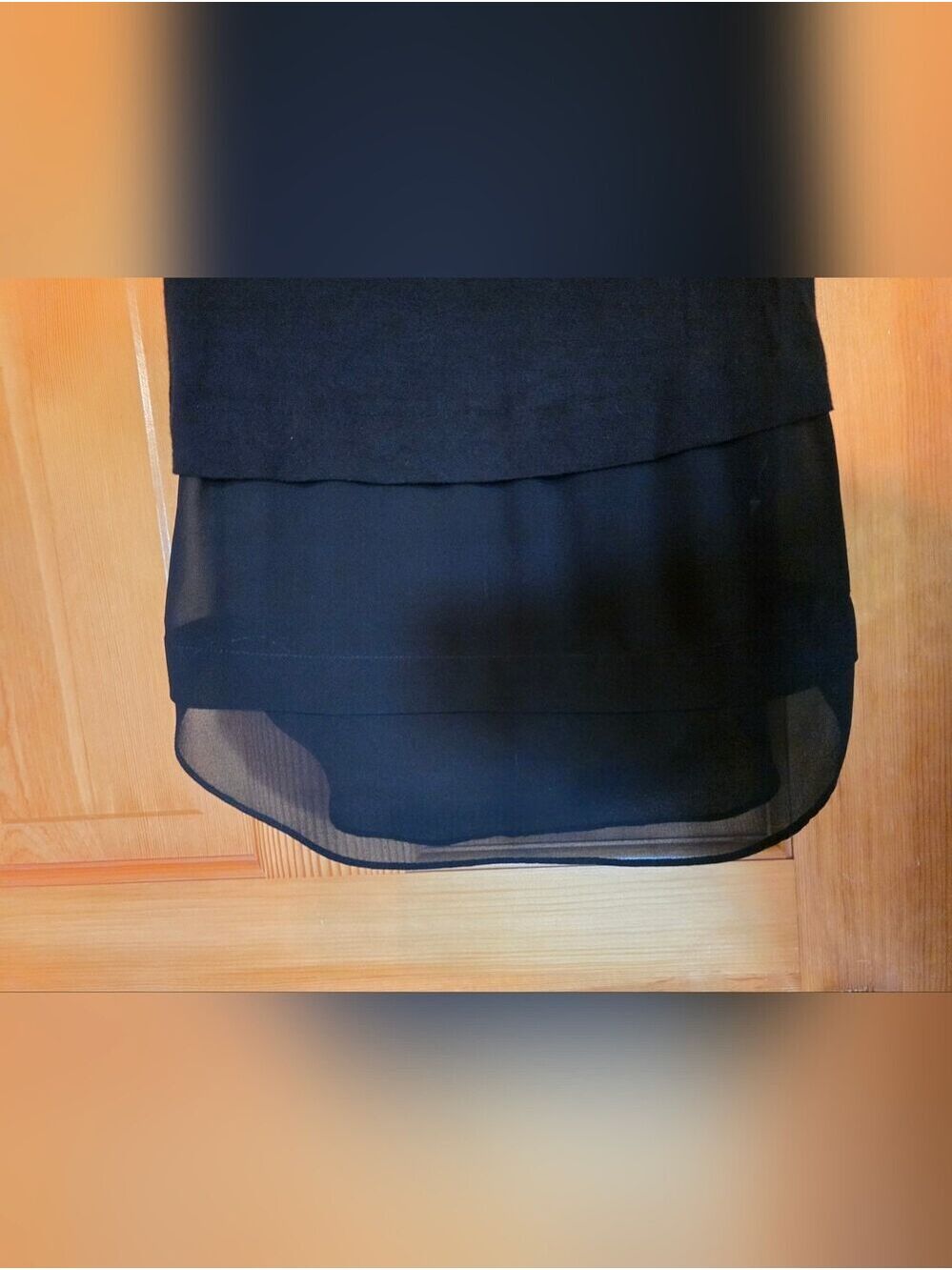 Michael Kors Black Layered Sheer-Hem Sleeveless Tank - Picture 2 of 5